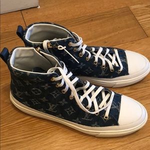 Louis Vuitton stellar sneaker boot denim